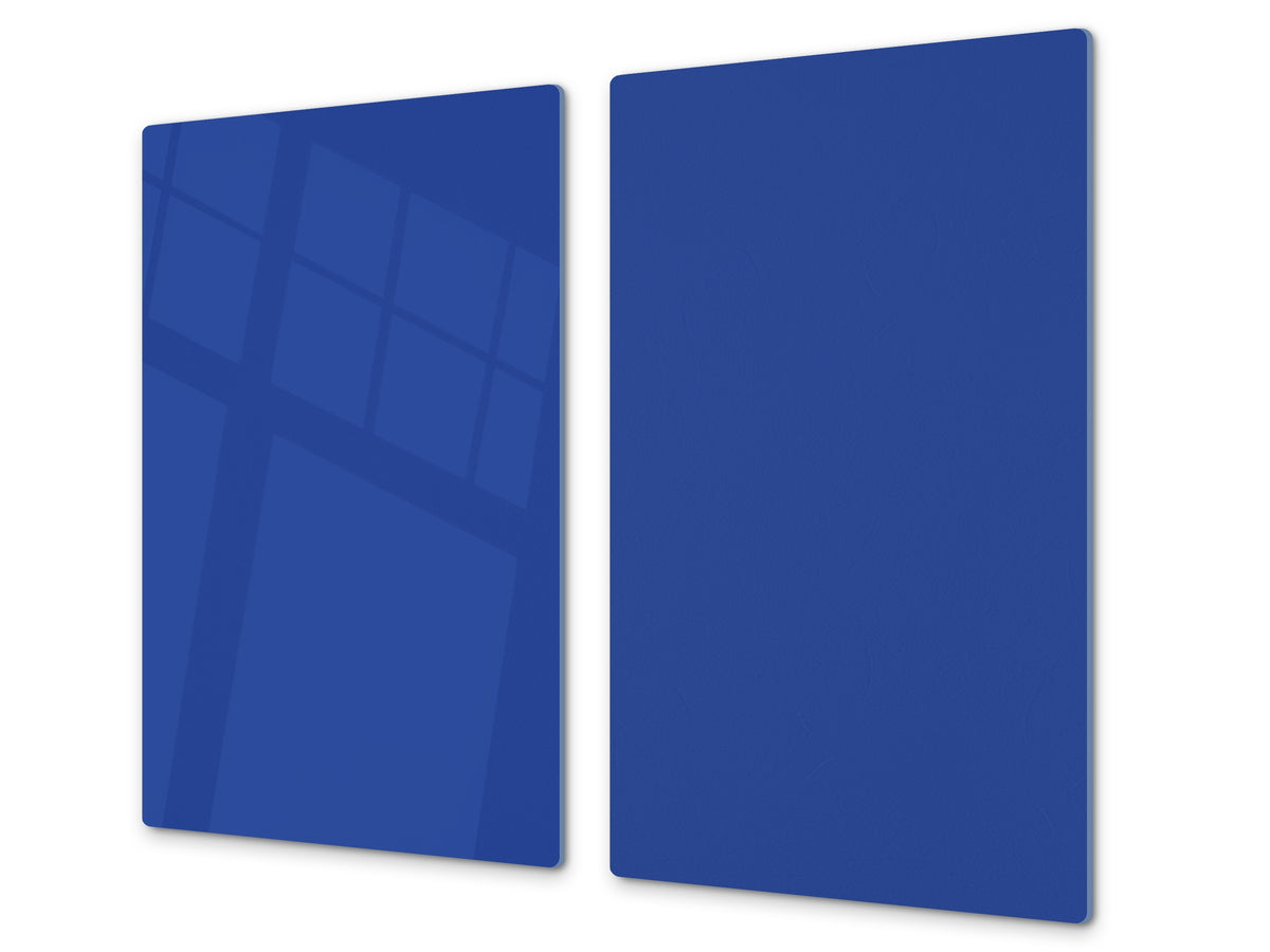 Tempered GLASS Kitchen Board D18 Series of colors: Royal Navy Blue
