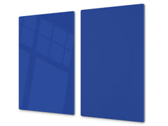 Tempered GLASS Kitchen Board D18 Series of colors: Royal Navy Blue