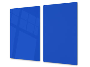 Tabla de cortar de cristal templado D18 Serie de Colores: Azul Egipcio