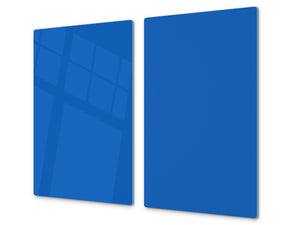 Tempered GLASS Kitchen Board D18 Series of colors: Dark Azure