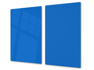 TAGLIERE IN VETRO TEMPERATO – D18 Serie di colori : Blu Azzurro 