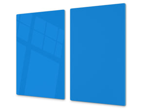 Tempered GLASS Kitchen Board D18 Series of colors: Sky Blue