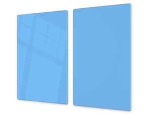 TAGLIERE IN VETRO TEMPERATO – D18 Serie di colori : Blu pastello