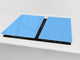 Schneidbrett aus Hartglas und schützende Arbeitsoberfläche; D18 Reihe von Farben: Pastel Blue