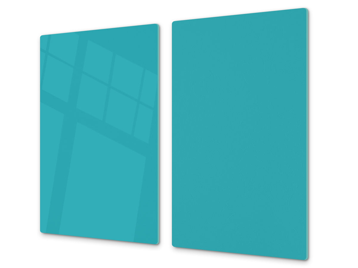 Tempered GLASS Kitchen Board D18 Series of colors: Turquoise