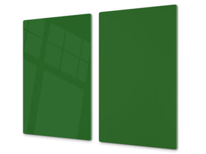Schneidbrett aus Hartglas und schützende Arbeitsoberfläche; D18 Reihe von Farben: Forest Green