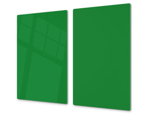 Tabla de cortar de cristal templado D18 Serie de Colores: Verde Césped