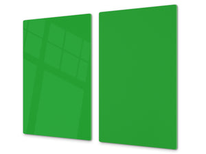 Tabla de cortar de cristal templado D18 Serie de Colores: Verde brillo