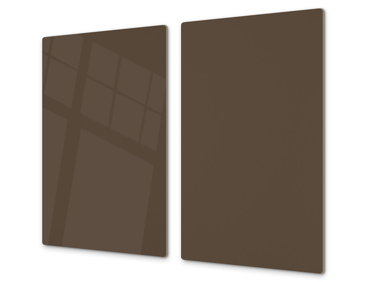 Tempered GLASS Kitchen Board D18 Series of colors: Brown