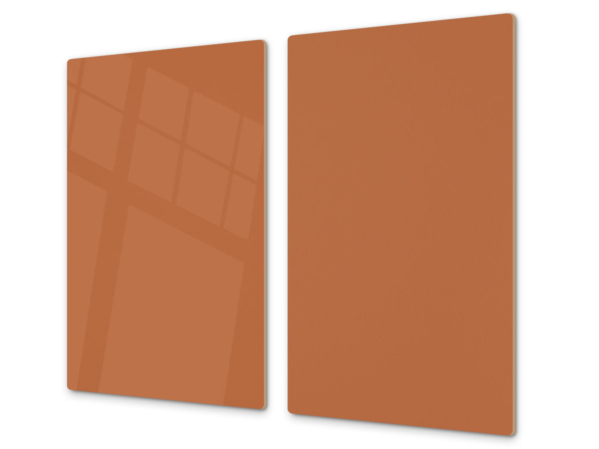 Tempered GLASS Kitchen Board D18 Series of colors: Walnut
