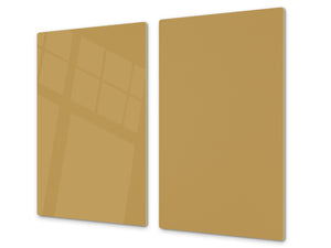 Tempered GLASS Kitchen Board D18 Series of colors: Light Brown