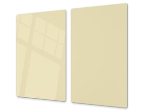 Schneidbrett aus Hartglas und schützende Arbeitsoberfläche; D18 Reihe von Farben: Beige