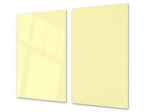 Schneidbrett aus Hartglas und schützende Arbeitsoberfläche; D18 Reihe von Farben: Creamy