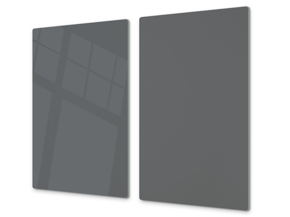Tempered GLASS Kitchen Board D18 Series of colors: Dark Gray