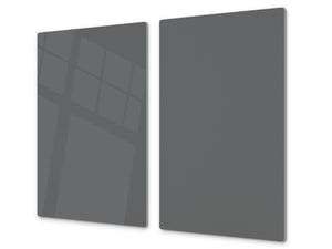 Tabla de cortar de cristal templado D18 Serie de Colores: Gris Oscuro