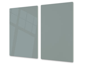 Schneidbrett aus Hartglas und schützende Arbeitsoberfläche; D18 Reihe von Farben: Gray