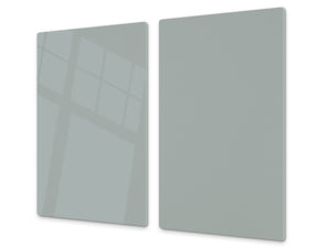 Schneidbrett aus Hartglas und schützende Arbeitsoberfläche; D18 Reihe von Farben: Medium Gray