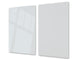 Schneidbrett aus Hartglas und schützende Arbeitsoberfläche; D18 Reihe von Farben: Light Gray
