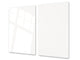 Planche à découper en verre trempé – Couvre-cuisinière; D18 Série de couleurs: Blanc