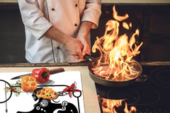 HUGE TEMPERED GLASS COOKTOP COVER - Egyptian Series DD15 Sphinx