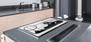 HUGE TEMPERED GLASS COOKTOP COVER - Egyptian Series DD15 Sphinx