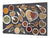 Sehr groß Küchenbrett aus Hartglas und Kochplattenabdeckung; A spice series DD03A:  I love spices 2