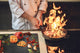 Schneidbrett aus Hartglas und schützende Arbeitsoberfläche – Schneideplatten: Sehr groß Küchenbrett aus Hartglas und Kochplattenabdeckung; spice series DD03B: Italian spices 4