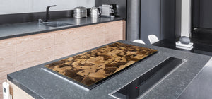 Tempered GLASS Chopping Board – Enormous Induction Cooktop Cover - City Series DD12 Ancient city