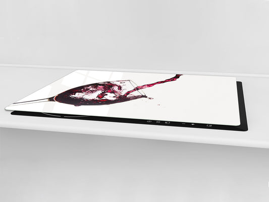 BIG KITCHEN PROTECTION BOARD or Induction Cooktop Cover - Wine Series DD04 Red wine 3