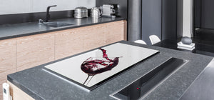 BIG KITCHEN PROTECTION BOARD or Induction Cooktop Cover - Wine Series DD04 Red wine 3