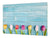 GIGANTE Copri-piano cottura a induzione – ENORME tagliere in VETRO temperato; Serie di fiori DD06A: Tulipani colorati 1