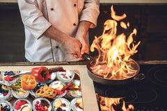 BIG KITCHEN BOARD & Induction Cooktop Cover – Glass Pastry Board - Food series DD16 Yogurt dessert