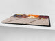 UNIQUE Tempered GLASS Kitchen Board Fruit and Vegetables series DD02 Delicacies 2