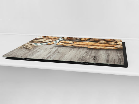 HUGE TEMPERED GLASS CHOPPING BOARD – Bread and flour series DD09 Breakfast rolls 1