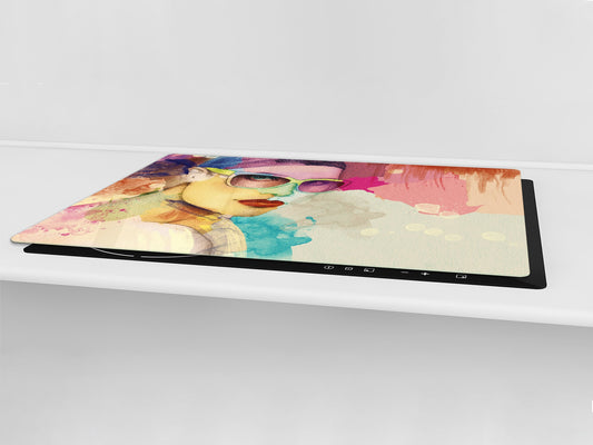 Impact & Shatter Resistant Worktop saver- Image Series DD05B Woman's theme