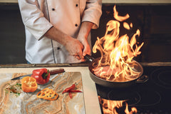 Special order - Gigantic Worktop saver and Pastry Board - Tempered GLASS Cutting Board DD21 Marbles 1 Series: Swirls of orange marble (Copy)