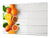 Enorm Küchenbrett aus Hartglas und Induktionskochplattenabdeckung; Fruit and Vegetables series DD02: Oranges