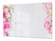 ENORMOUS  Tempered GLASS Chopping Board - Flower series DD06A Peony flower