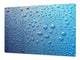Gigante Tabla para picar de cristal templado o cubre vitro – Salvaencimera - Serie Agua DD10 Gotas de agua 1