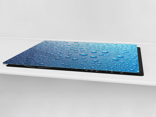 Gigantic KITCHEN BOARD & Induction Cooktop Cover - Water Series DD10 Drops of water 2