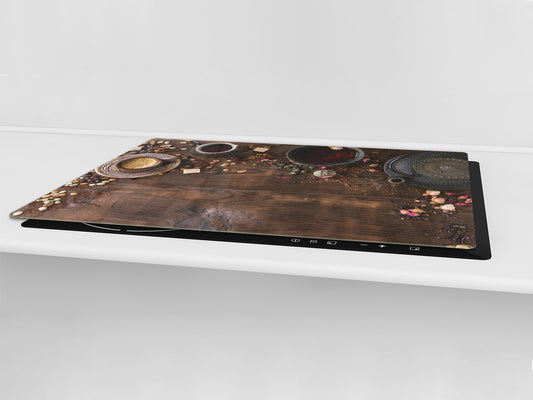 Worktop saver and Pastry Board – Glass Kitchen Board- Coffee series DD07 Teapot with coffee 2