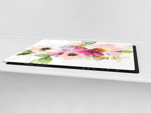 GIGANTE Copri-piano cottura a induzione: Serie di fiori DD06A: Fiori ad acquerelli