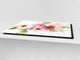 GÉANT Couvre-cuisinière à induction; Série de fleurs DD06A: Aquarelle Fleurs