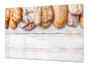 HUGE TEMPERED GLASS CHOPPING BOARD – Bread and flour series DD09 Breads 5