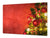 ENORME CUBREVITRO DE CRISTAL TEMPLADO - DD30 Serie de Navidad: Árbol de navidad en rojo