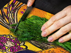 Worktop saver and Pastry Board – Cooktop saver; Series: Outside Series DD19 Purple circles