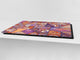 HUGE TEMPERED GLASS CHOPPING BOARD ; Moroccan design Series DD21 Egyptian floral
