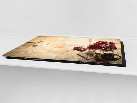 BIG KITCHEN PROTECTION BOARD or Induction Cooktop Cover - Wine Series DD04 Red wine 4