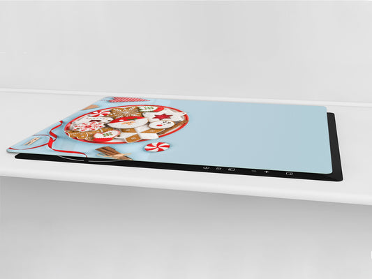 HUGE TEMPERED GLASS COOKTOP COVER - DD30 Christmas Series: Christmas gingerbreads