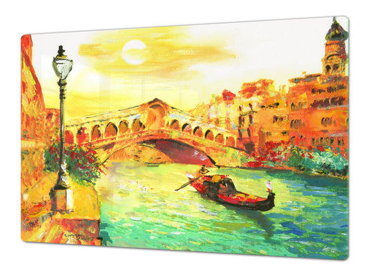 GIGANTIC CUTTING BOARD and Cooktop Cover- Image Series DD05A Venice 1